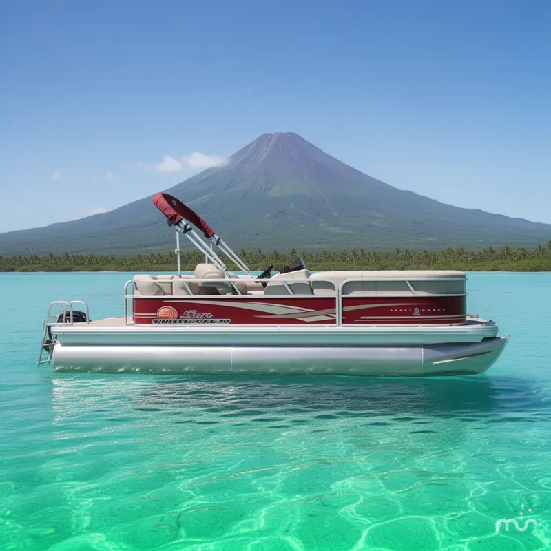 Slide: The Image of Sun Tracker Party Barge 20 DLX 2014 - 2