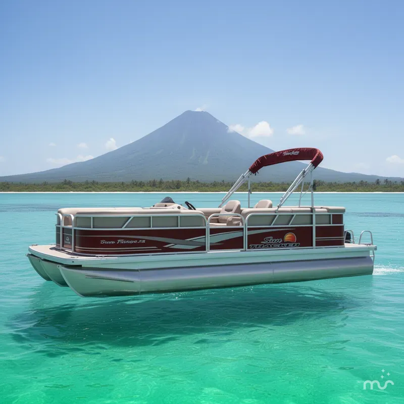 Slide: The Image of Sun Tracker Party Barge 20 DLX 2014 - 4