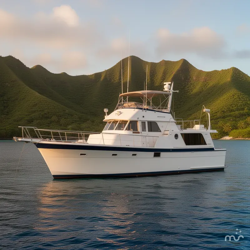 Slide: The Image of Hatteras 48 Long Range Cruiser 1976 - 2