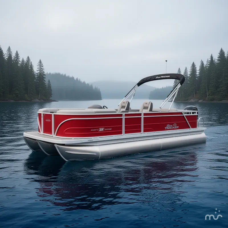 The Image of Sun Tracker Party Barge 22 RF DLX 2026 - 0