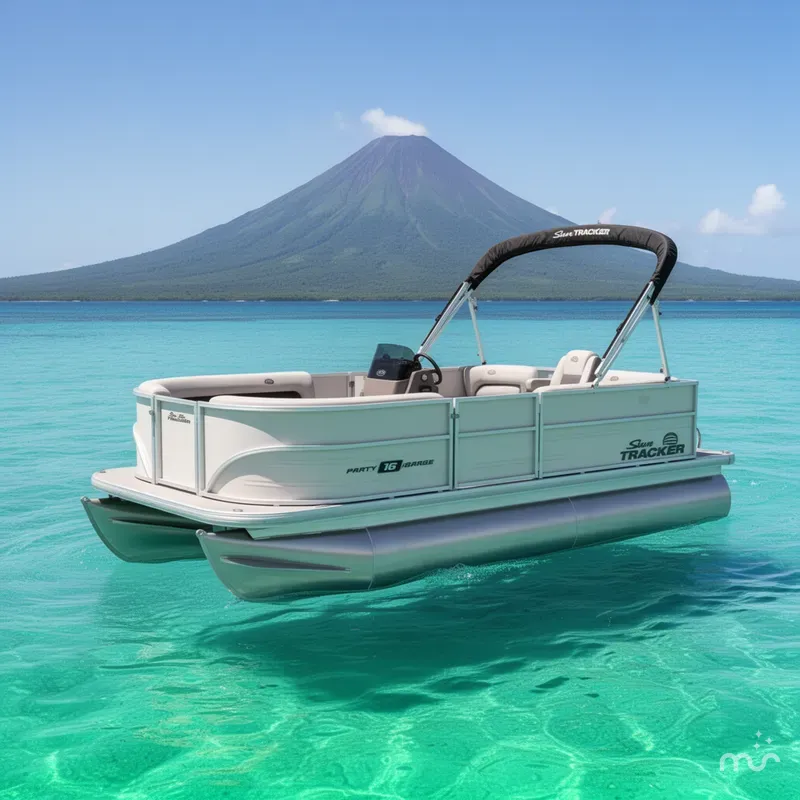 The Image of Sun Tracker Party Barge 16 DLX 2026 - 0