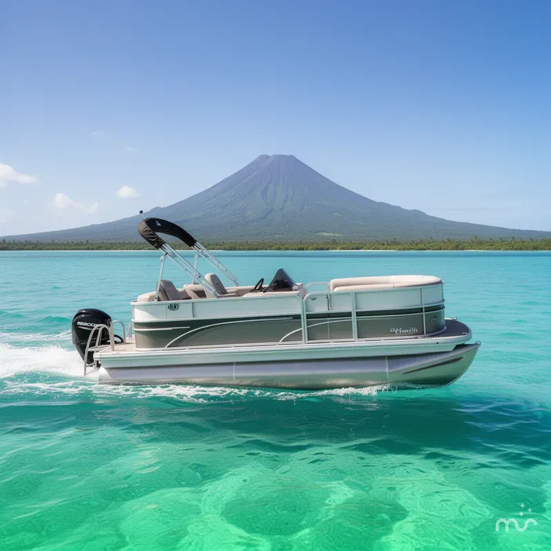 Slide: The Image of Sun Tracker Party Barge 16 DLX 2026 - 4