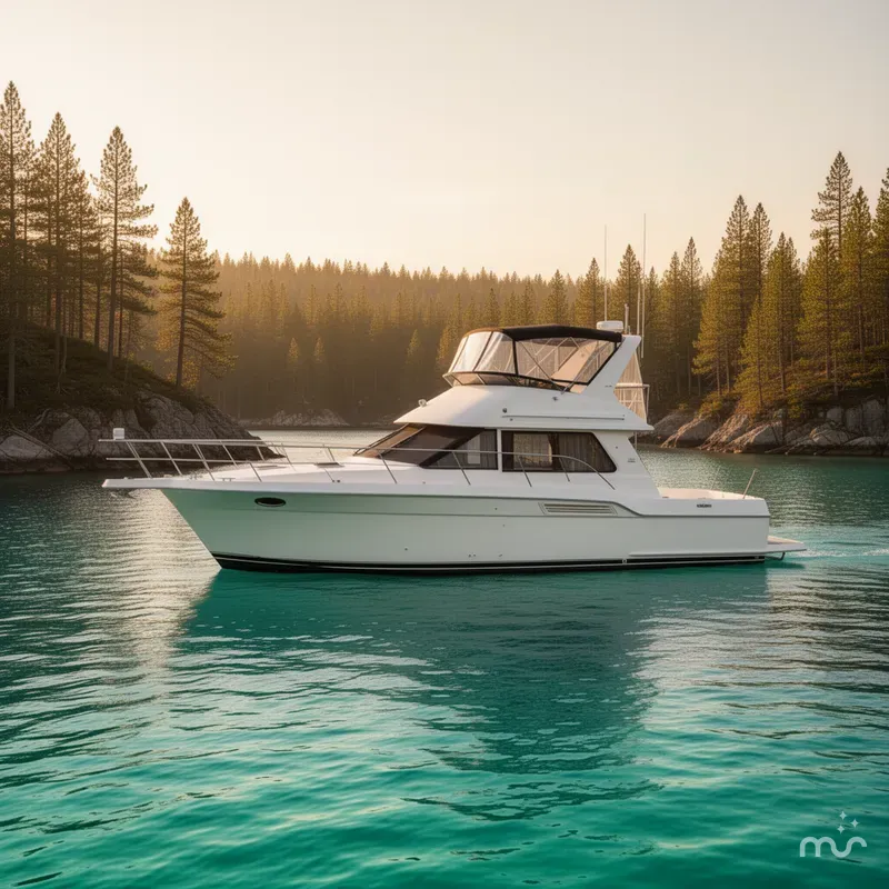 Slide: The Image of Carver Yachts 355 Aft Cabin Motor Yacht 1998 - 2