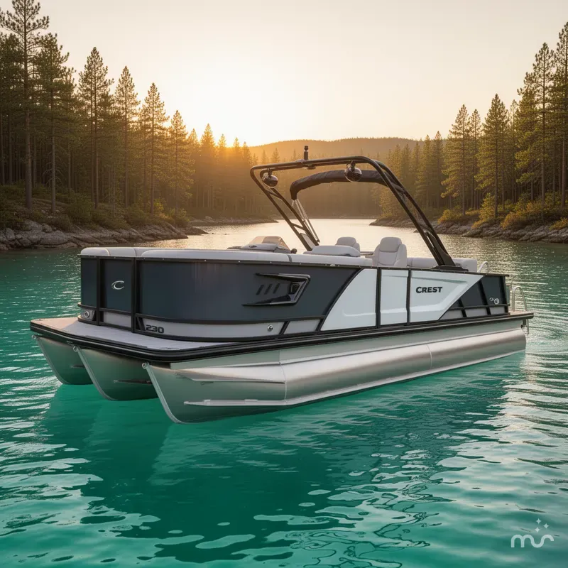 The Image of Crest Caribbean 230 SLS Tri-Toon - Extended Rear Deck w/ 2026 - 0