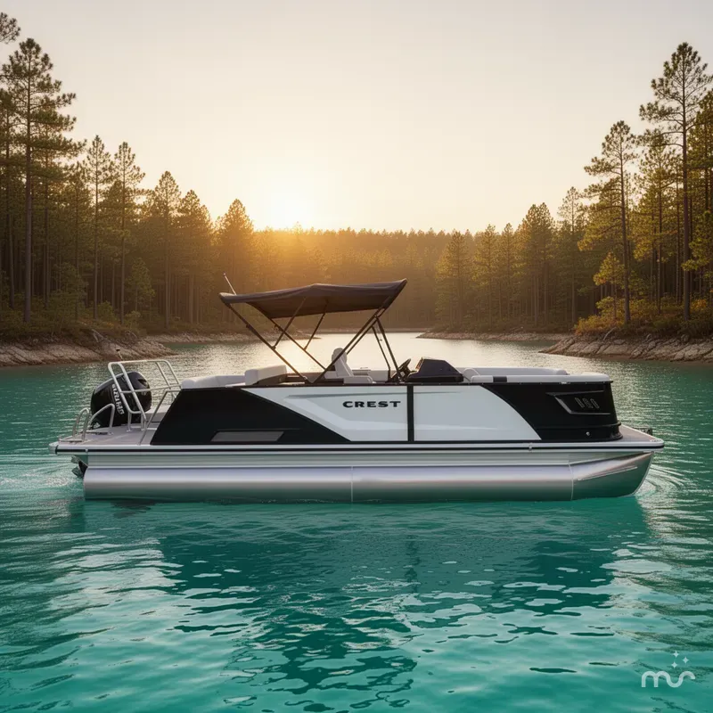 The Image of Crest Caribbean 230 SLS Tri-Toon w/200hp, Trailer, Exten 2025 - 0
