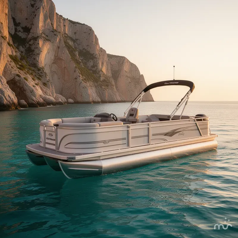 The Image of Sun Tracker Party Barge 22 RF DLX 2026 - 0