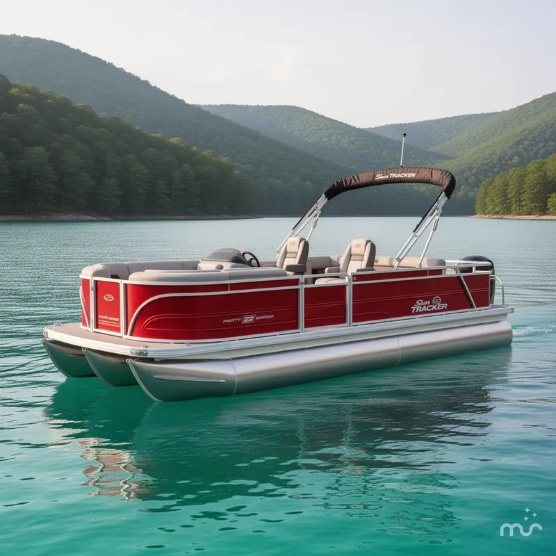 The Image of Sun Tracker Party Barge 22 RF DLX 2026 - 0