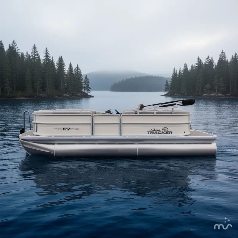 Slide: The Image of Sun Tracker Party Barge 20 DLX 2026 - 2