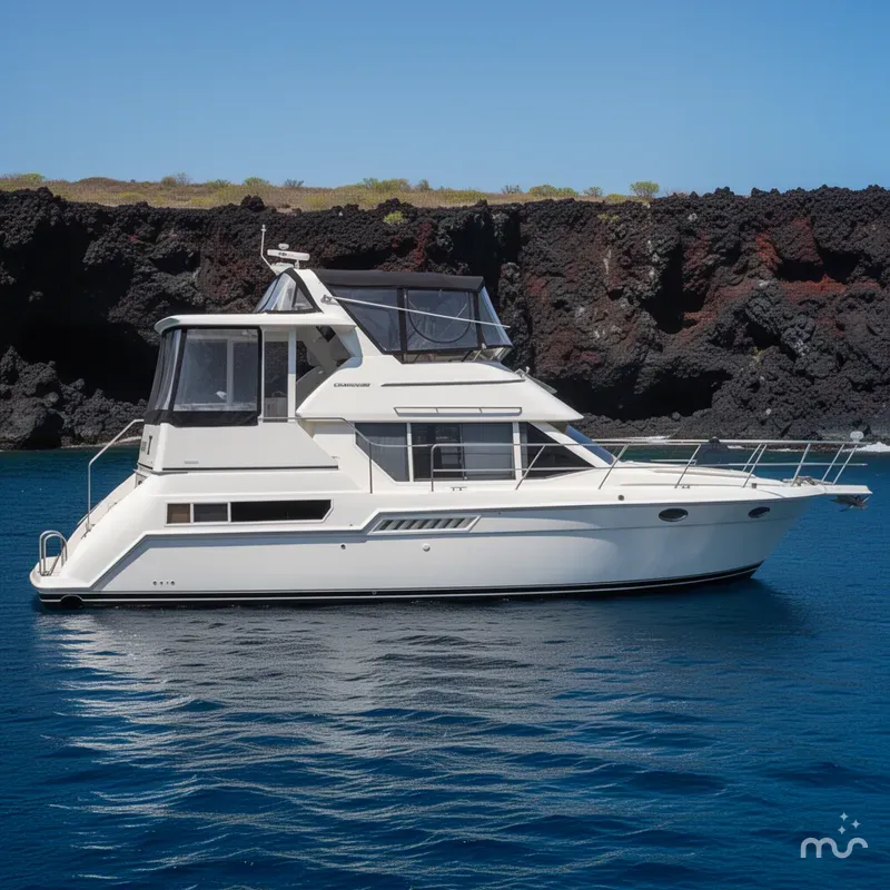 Slide: The Image of Carver Yachts 355 Aft Cabin Motor Yacht 1998 - 2