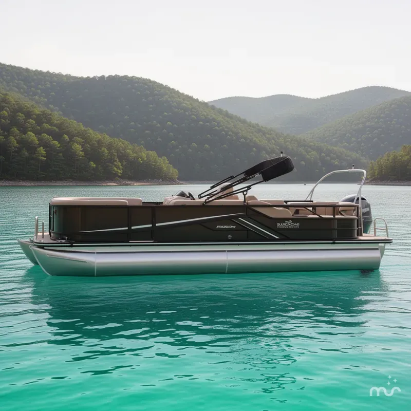 Slide: The Image of SunCatcher Fusion 324SS, 250hp SVHO Yamaha, Trailer 2025 - 2