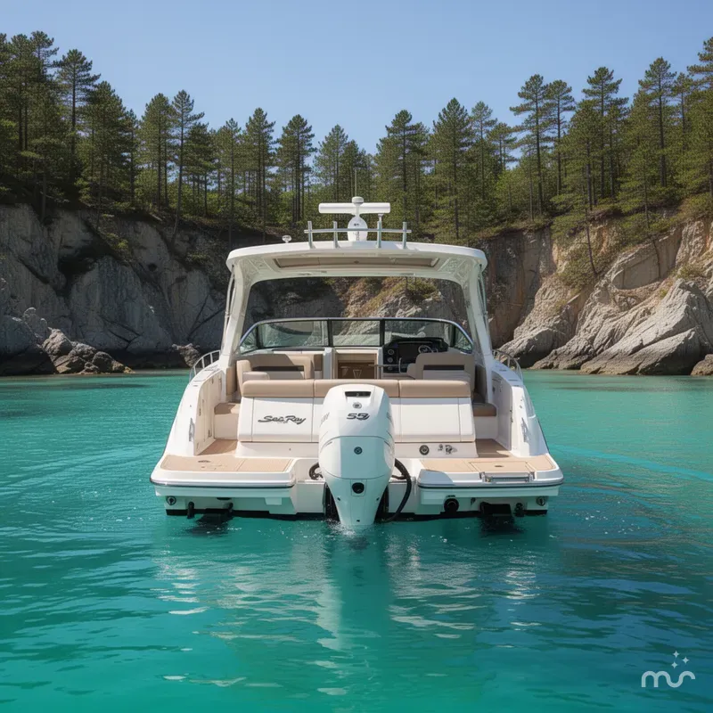 Slide: The Image of Sea Ray SLX 350 Outboard 2017 - 3