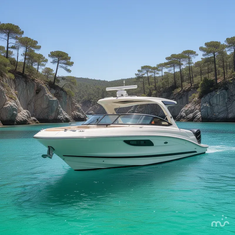Slide: The Image of Sea Ray SLX 350 Outboard 2017 - 4
