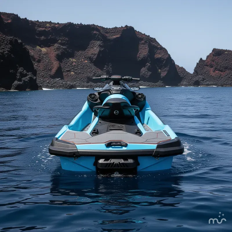 Slide: The Image of Sea-Doo RXT-X™ 325 Gulfstream Blue Premium 2026 - 3