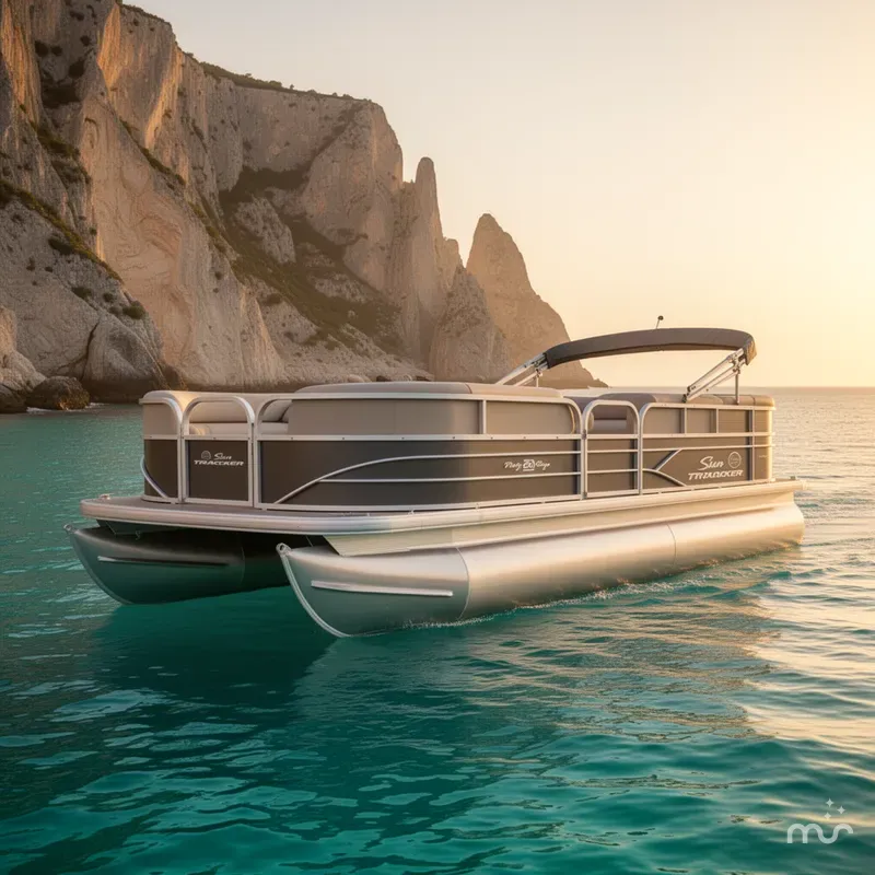 The Image of Sun Tracker Party Barge 20 DLX 2017 - 0