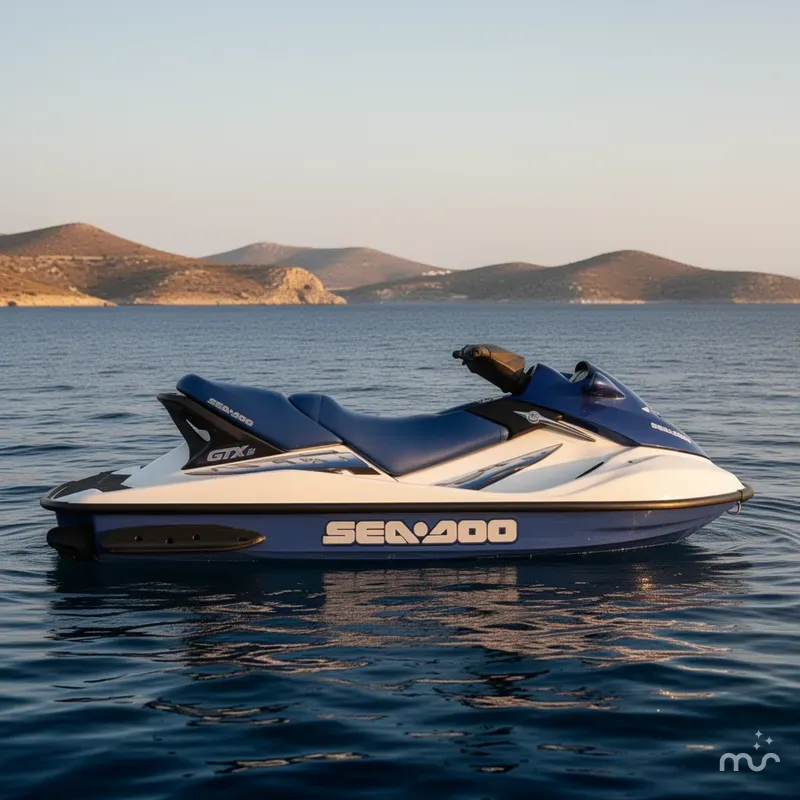 Slide: The Image of Sea-Doo GTX DI 2S, WHITE/BLUE 2002 - 2