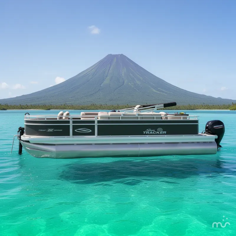 Slide: The Image of Sun Tracker Fishin' Barge 22 DLX 2026 - 2