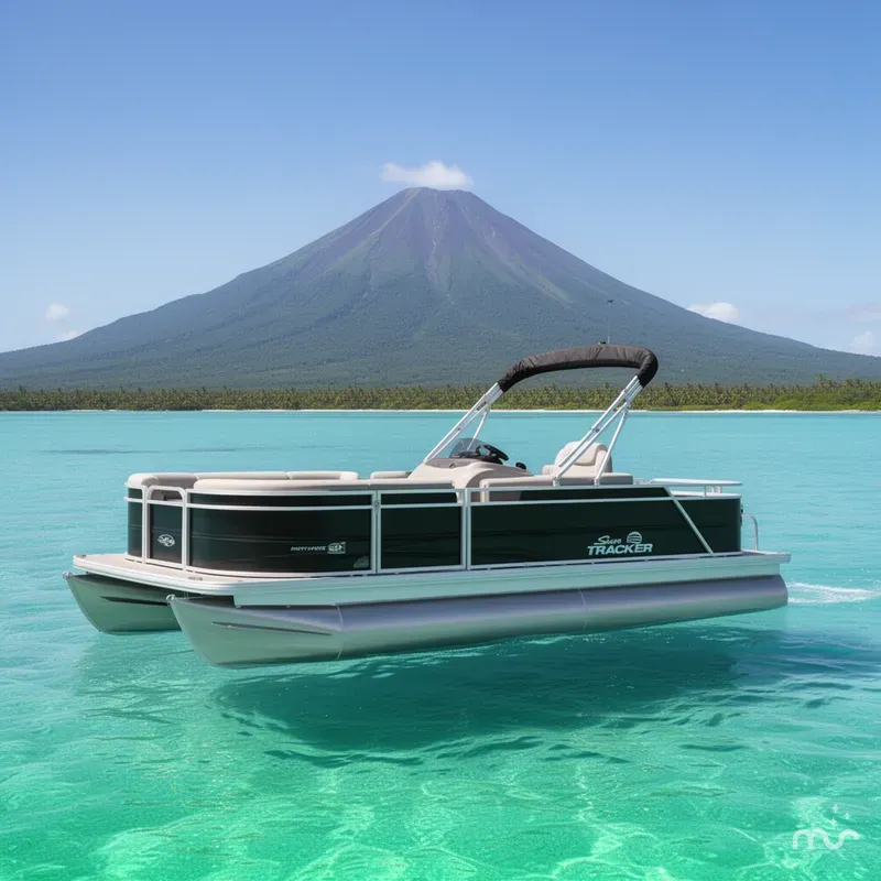 The Image of Sun Tracker Party Barge 22 RF DLX 2026 - 0
