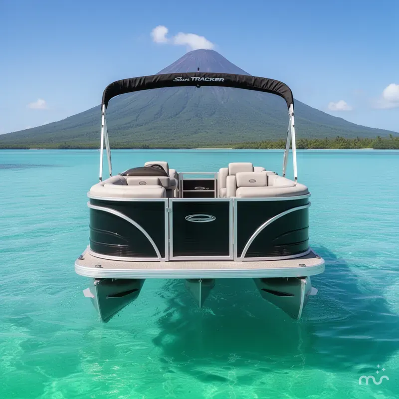 Slide: The Image of Sun Tracker Party Barge 22 RF DLX 2026 - 3