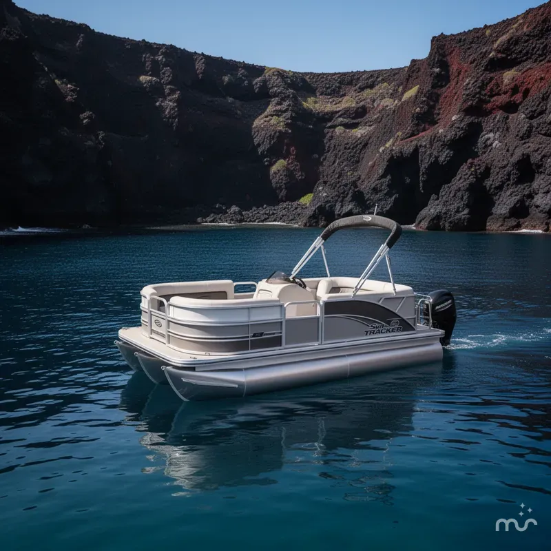 Slide: The Image of Sun Tracker Party Barge 16 DLX 2026 - 4