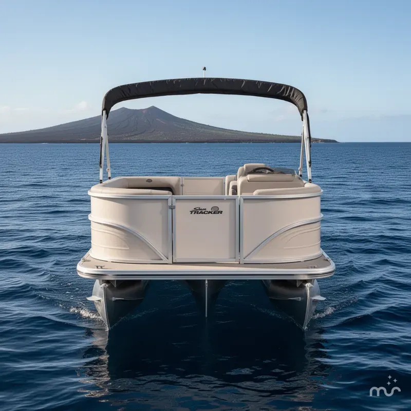 Slide: The Image of Sun Tracker Party Barge 16 DLX 2026 - 3