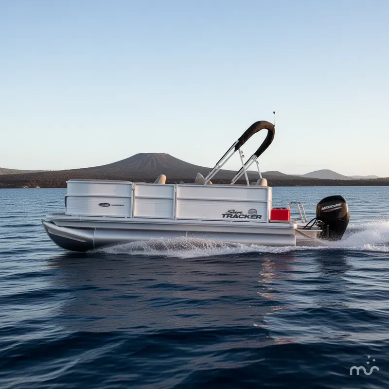 Slide: The Image of Sun Tracker Party Barge 16 DLX 2026 - 4