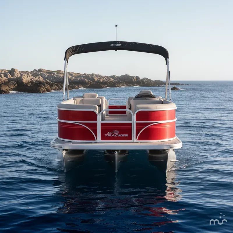 Slide: The Image of Sun Tracker Party Barge 18 DLX 2026 - 3