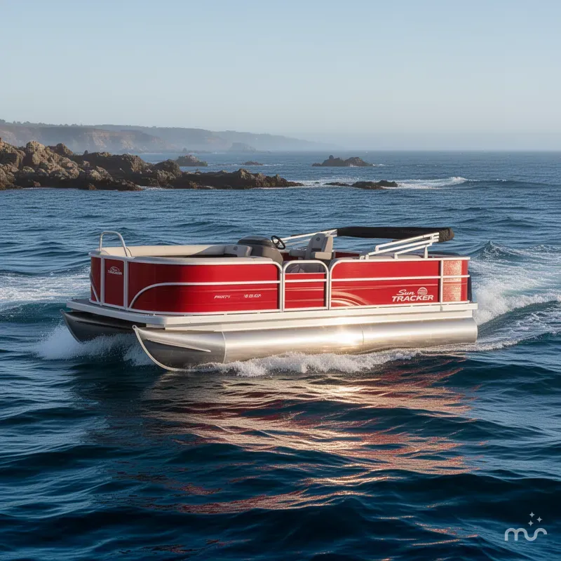 Slide: The Image of Sun Tracker Party Barge 18 DLX 2026 - 4