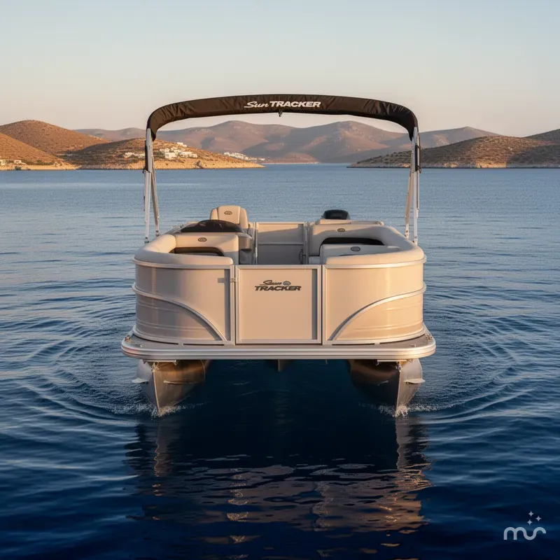 Slide: The Image of Sun Tracker Party Barge 18 DLX 2026 - 3