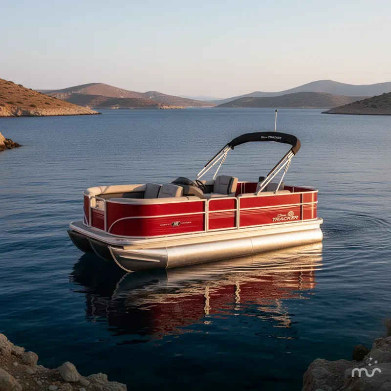 Slide: The Image of Sun Tracker Party Barge 18 DLX 2026 - 4