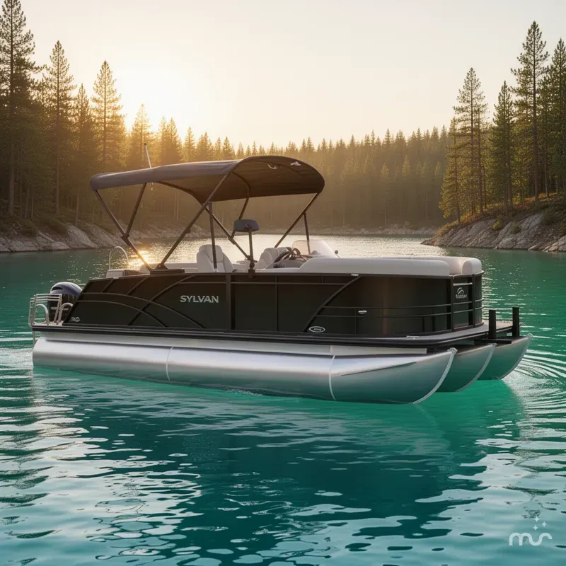 Slide: The Image of Sylvan Mirage 820 CLZ DH Premium Pontoon 2026 - 2