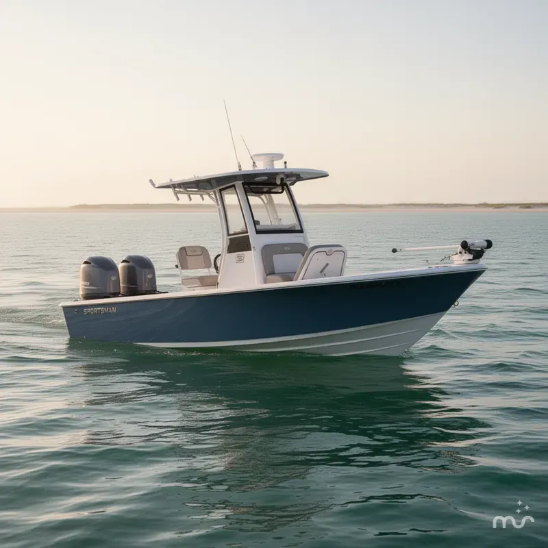Slide: The Image of Sportsman Masters 247OE Bay Boat 2025 - 1