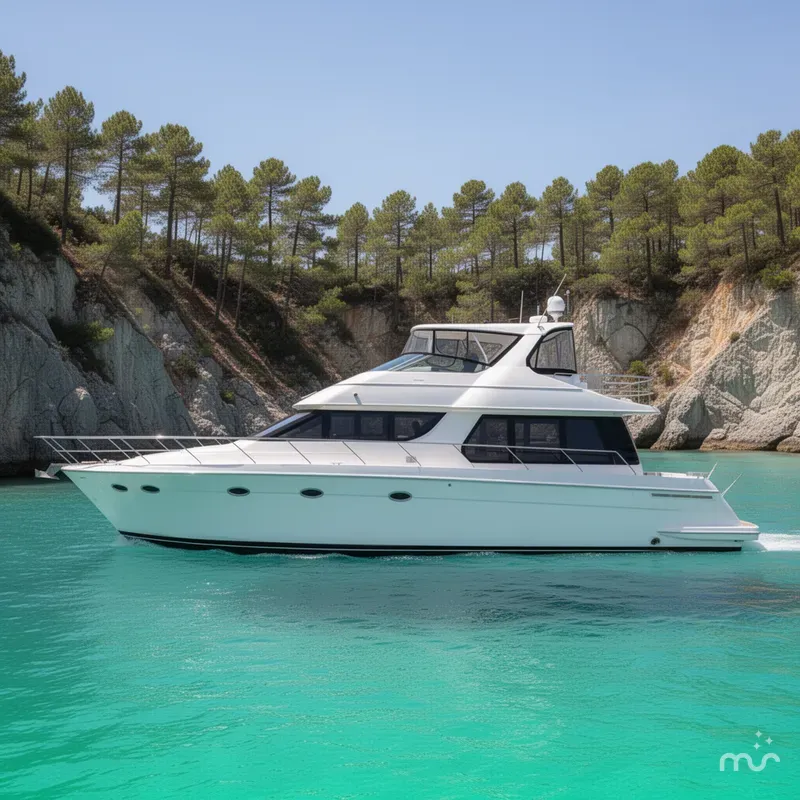 Slide: The Image of Carver Yachts 530 Voyager Pilothouse 2003 - 2
