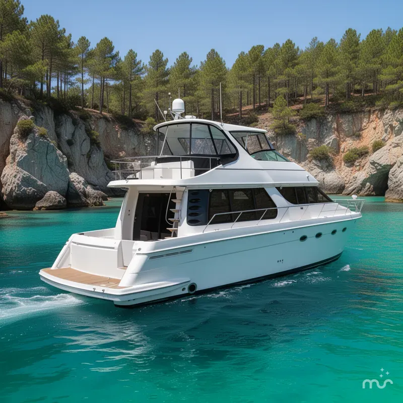 Slide: The Image of Carver Yachts 530 Voyager Pilothouse 2003 - 3