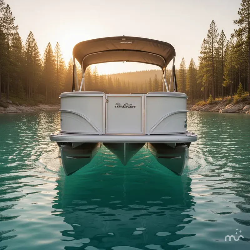 Slide: The Image of Sun Tracker Party Barge 16 DLX 2026 - 1