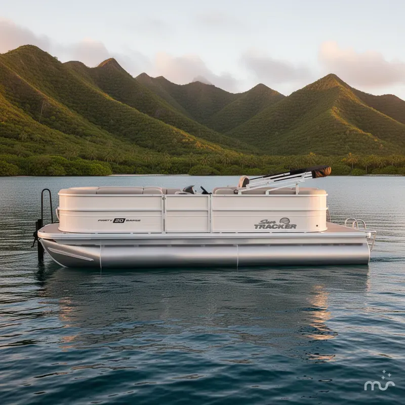Slide: The Image of Sun Tracker Party Barge 20 DLX 2026 - 2