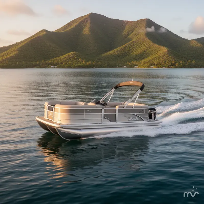 Slide: The Image of Sun Tracker Party Barge 20 DLX 2026 - 4