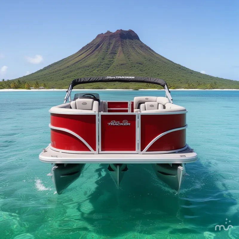 Slide: The Image of Sun Tracker Party Barge 16 DLX 2026 - 3
