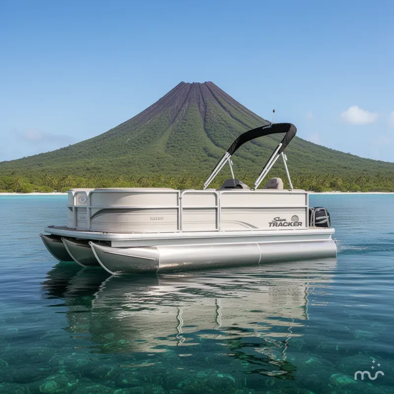 Slide: The Image of Sun Tracker Party Barge 16 DLX 2026 - 4
