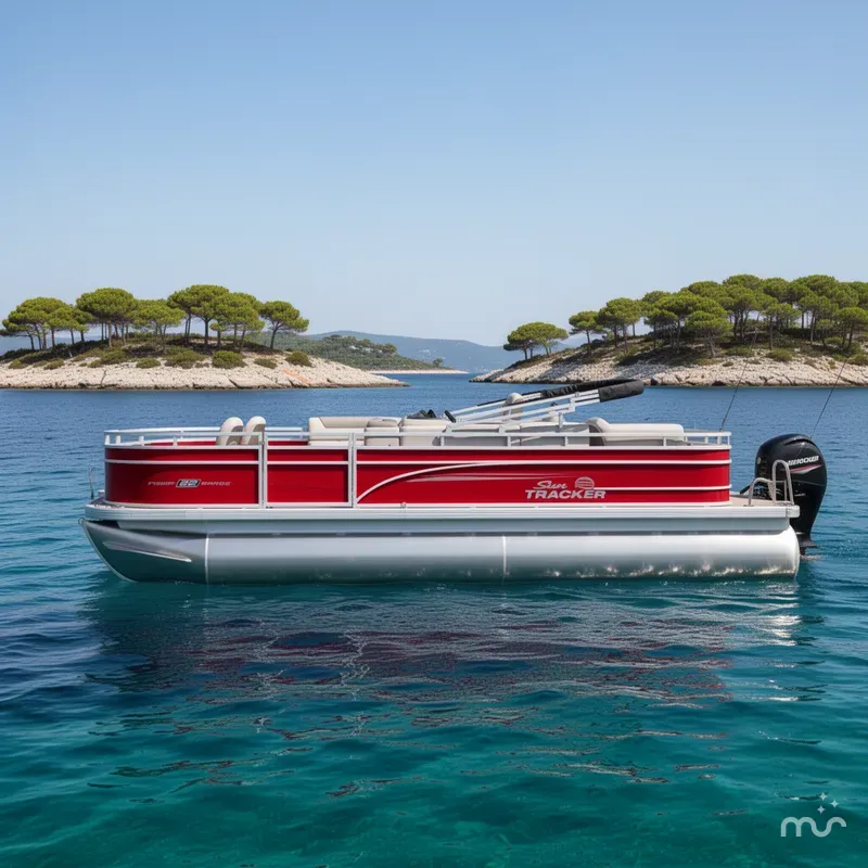 Slide: The Image of Sun Tracker Fishin' Barge 22 DLX 2026 - 2