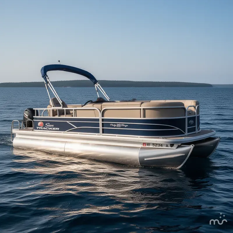 Slide: The Image of Sun Tracker Party Barge 20 DLX 2019 - 0