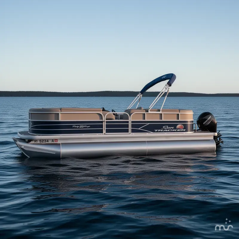Slide: The Image of Sun Tracker Party Barge 20 DLX 2019 - 1