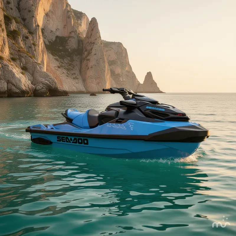 Slide: The Image of Sea-Doo RXT-X™ 325 Gulfstream Blue Premium 2026 - 2