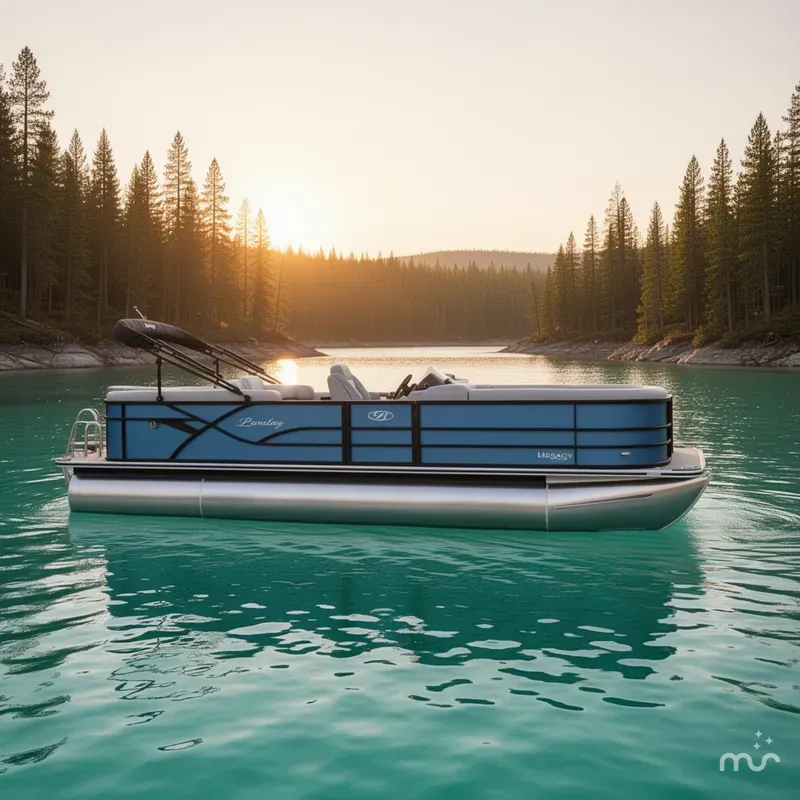 Slide: The Image of Bentley Pontoons Legacy Navigator 220 2026 - 2