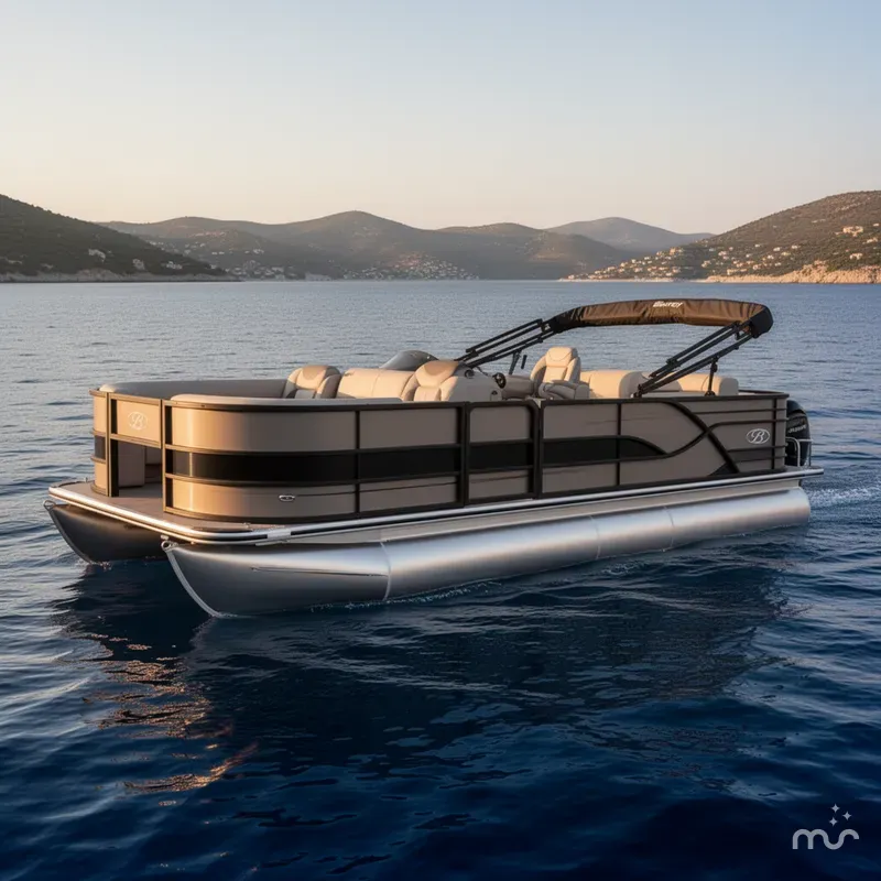 Slide: The Image of Bentley Pontoons Fish 4PT 220 2026 - 2