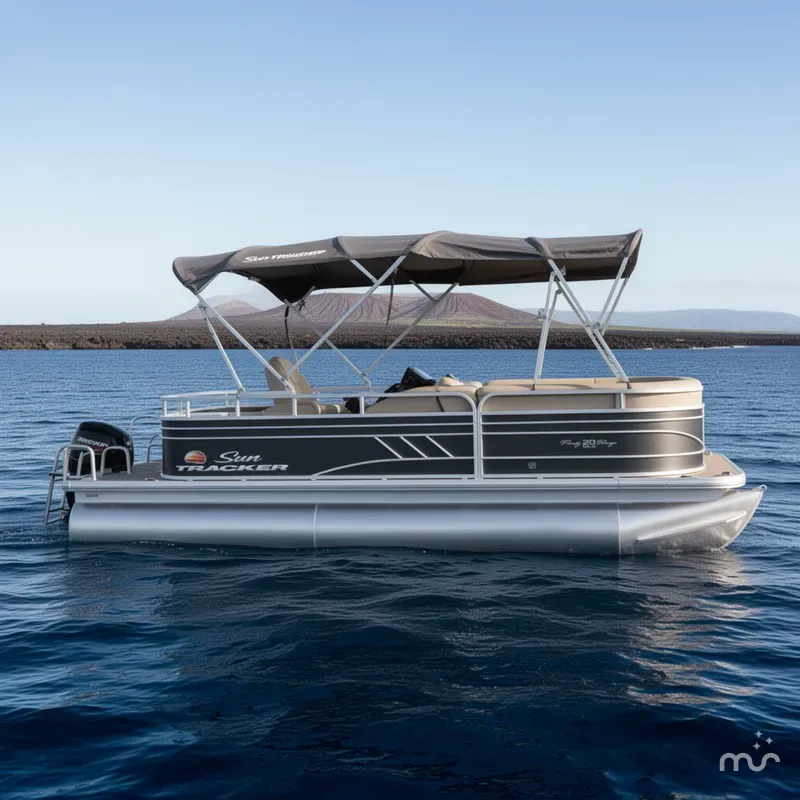 Slide: The Image of Sun Tracker Party Barge 20 DLX 2021 - 2