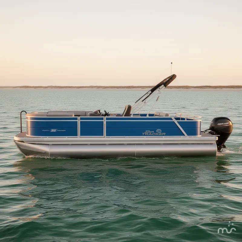 The Image of Sun Tracker Party Barge 22 RF DLX 2026 - 0
