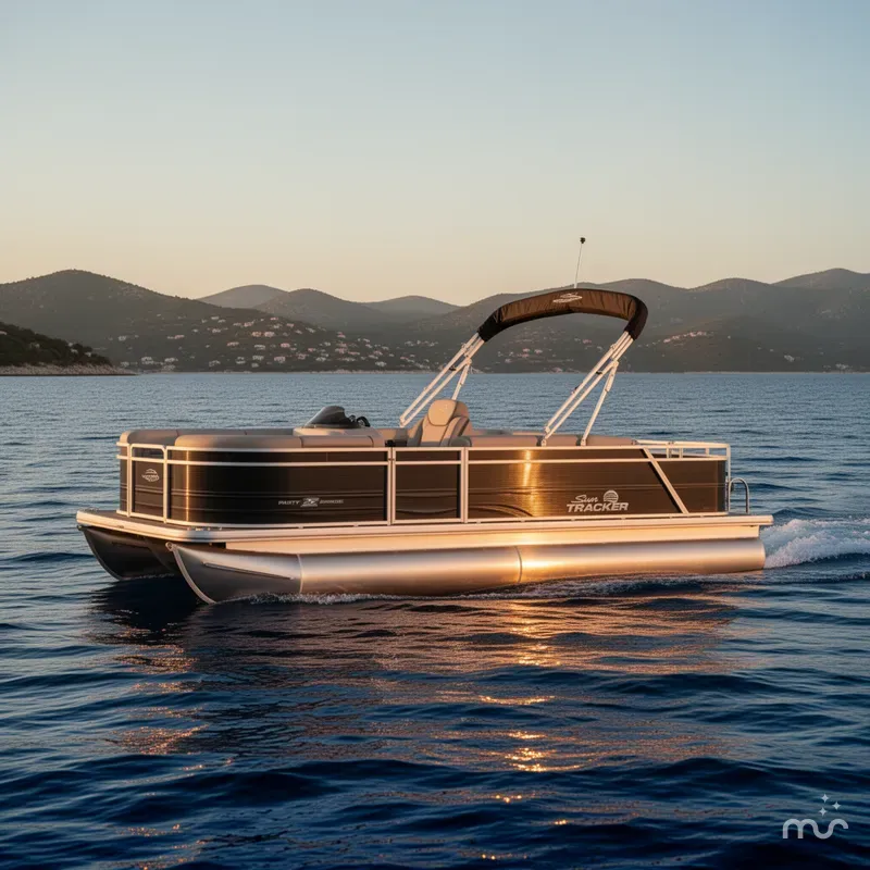 Slide: The Image of Sun Tracker Party Barge 22 RF DLX 2026 - 4