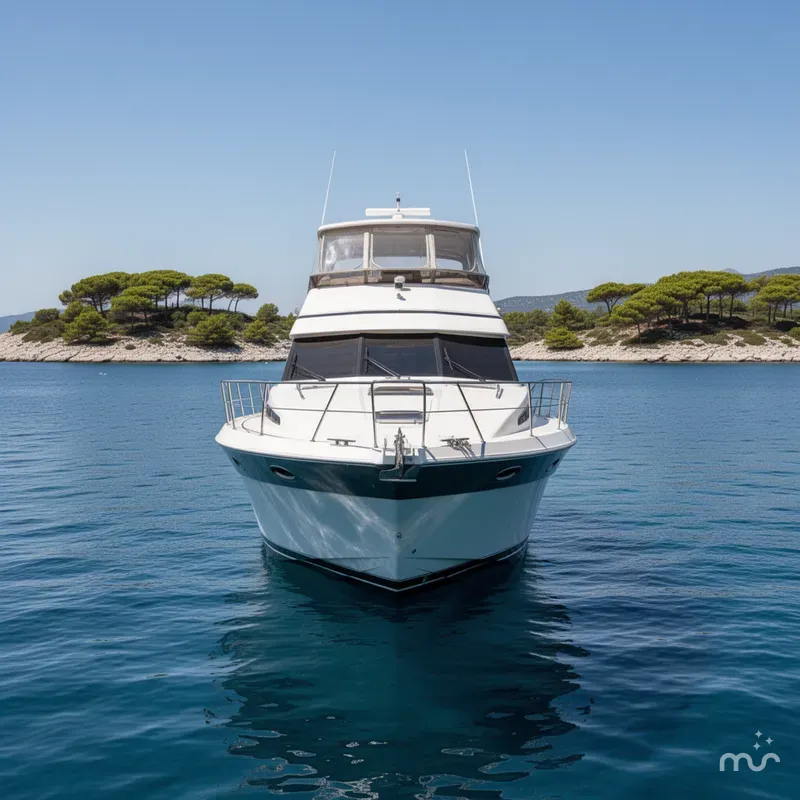 Slide: The Image of Carver Yachts 444 Cockpit Motor Yacht 2003 - 1
