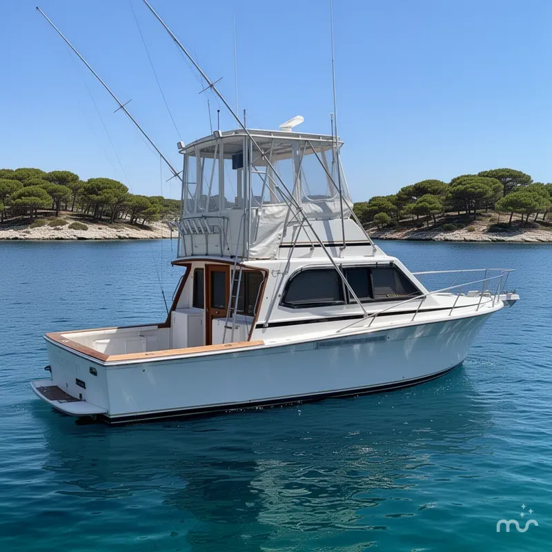 Slide: The Image of Egg Harbor 35 Sport Fisherman 1989 - 2