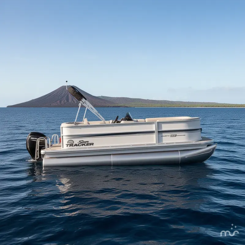 Slide: The Image of Sun Tracker Party Barge 16 DLX 2026 - 2